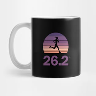 Sunset runners 26.2 Mug